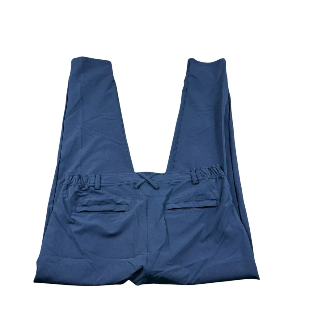 Mack Weldon Blue Technical Performance Mens Jogger Pant Pockets Size Large